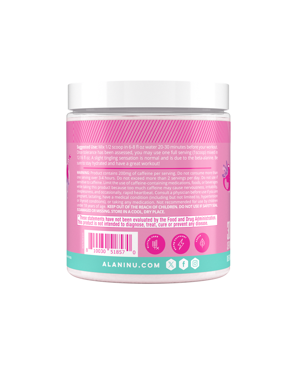 Alani Nu Pre-Workout - Pink Slush F1 - image 3