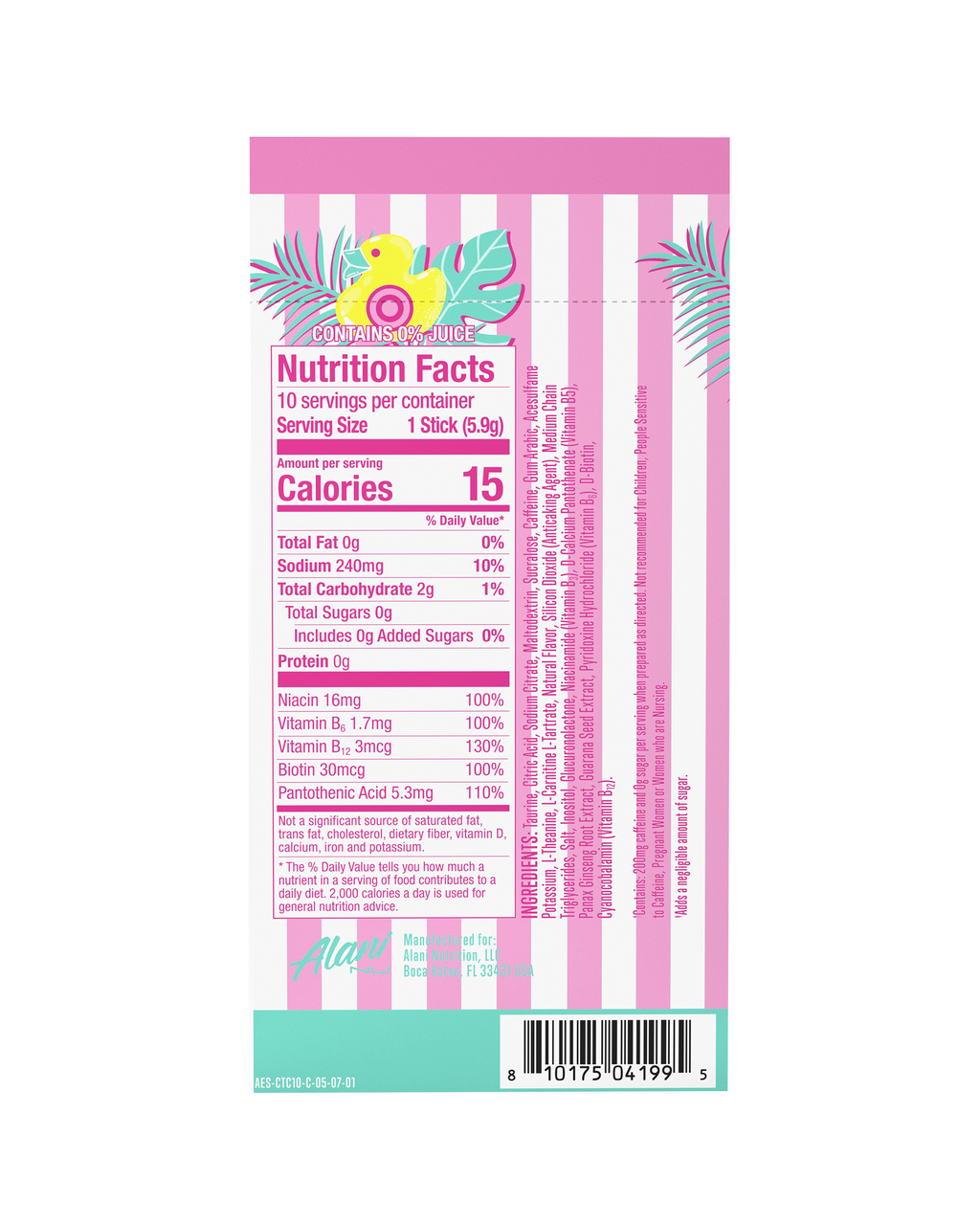 Alani Nu Energy Sticks - Cotton Candy U2 - image 3