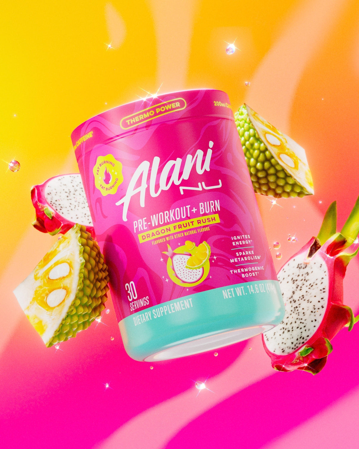 Alani Nu Pre-Workout+ Burn - Dragon Fruit Rush A0 - image 4