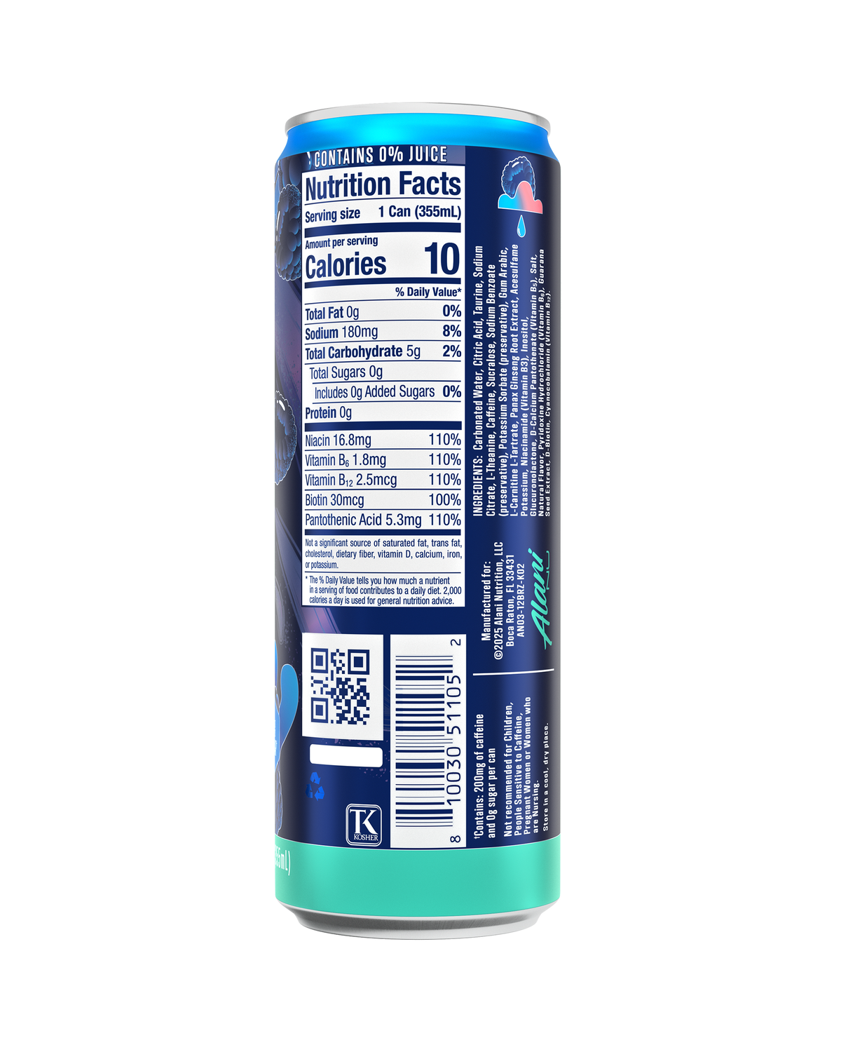 Alani Nu Energy Drink - Breezeberry E2 - image 3