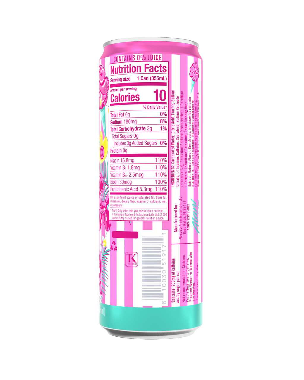 Alani Nu Energy Drink - Cotton Candy M7 - image 3