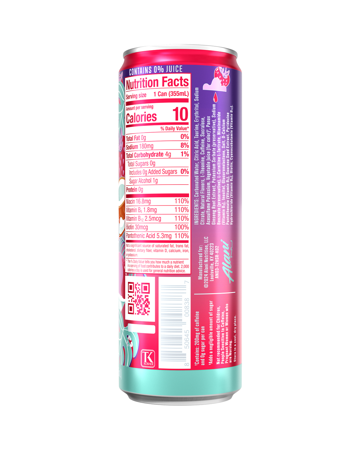 Alani Nu Energy Drink - Hawaiian Shaved Ice A9 - image 3