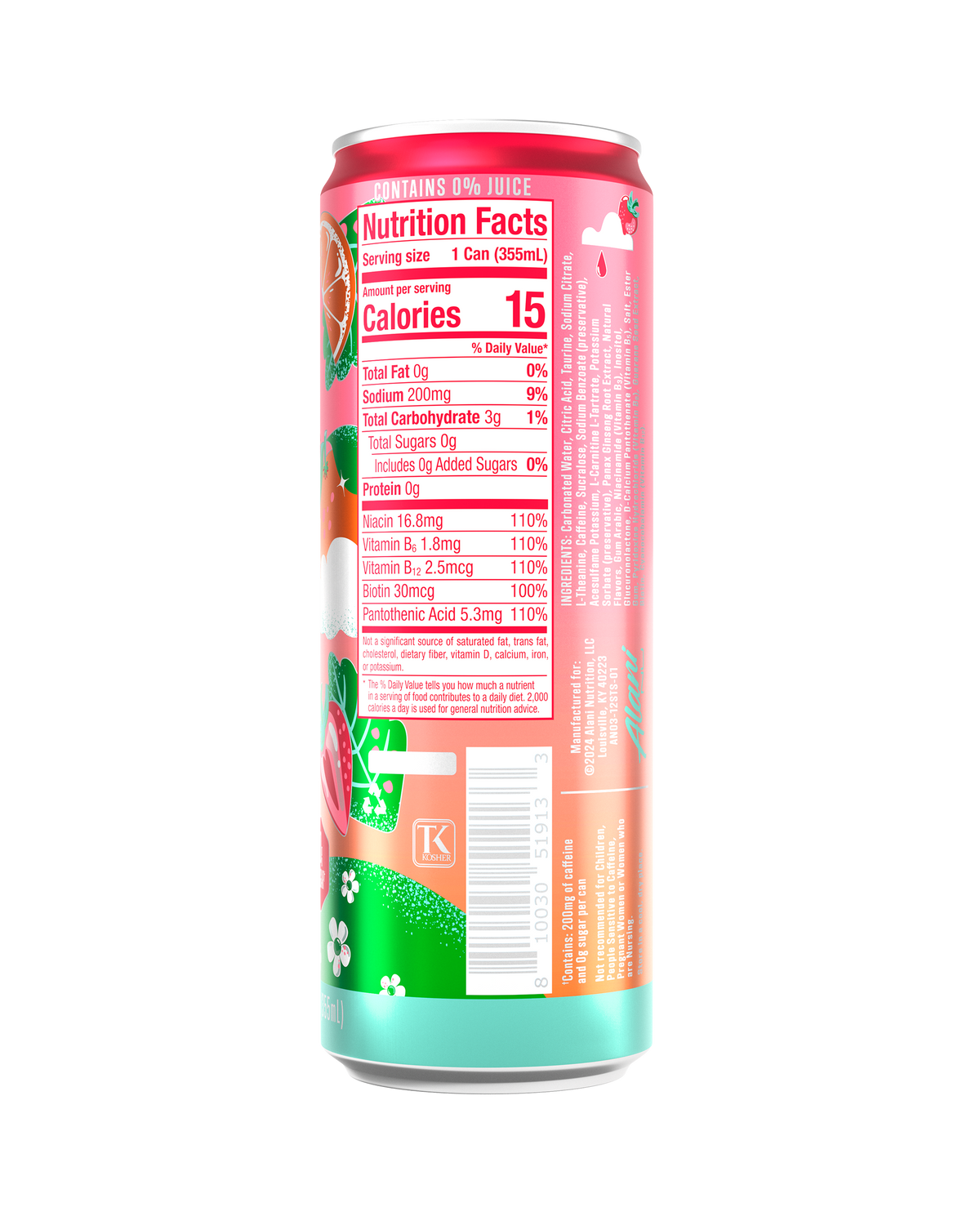 Alani Nu Energy Drink - Strawberry Sunrise H6 - image 3