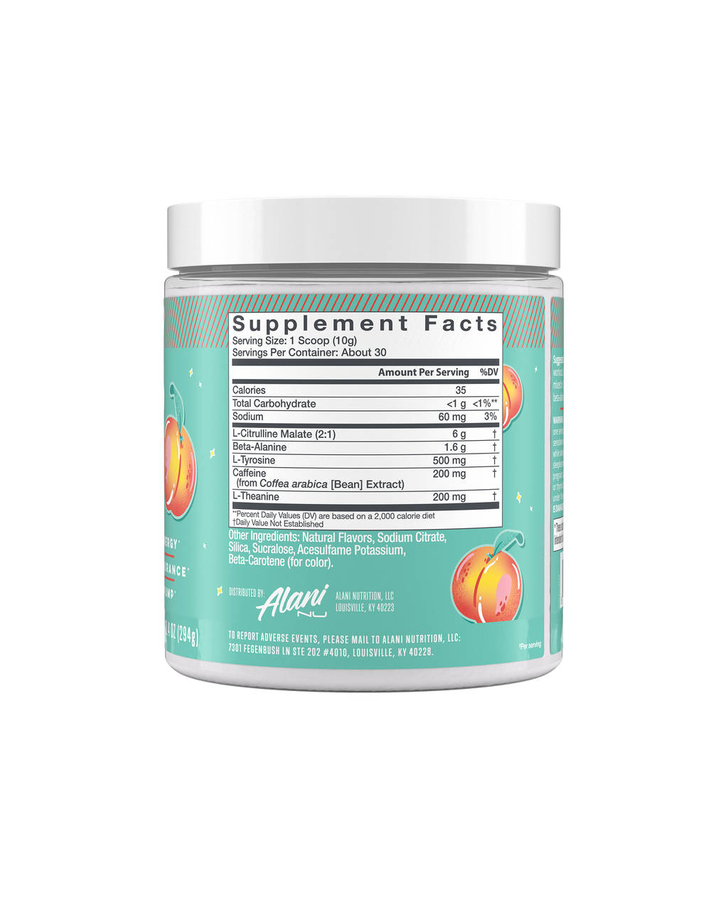 Alani Nu Pre-Workout - Juicy Peach E0 - image 2