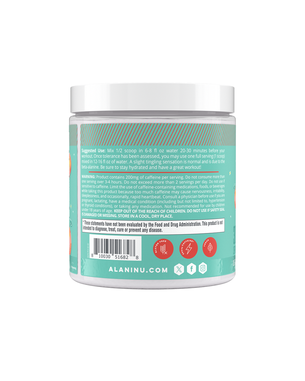 Alani Nu Pre-Workout - Juicy Peach W7 - image 3