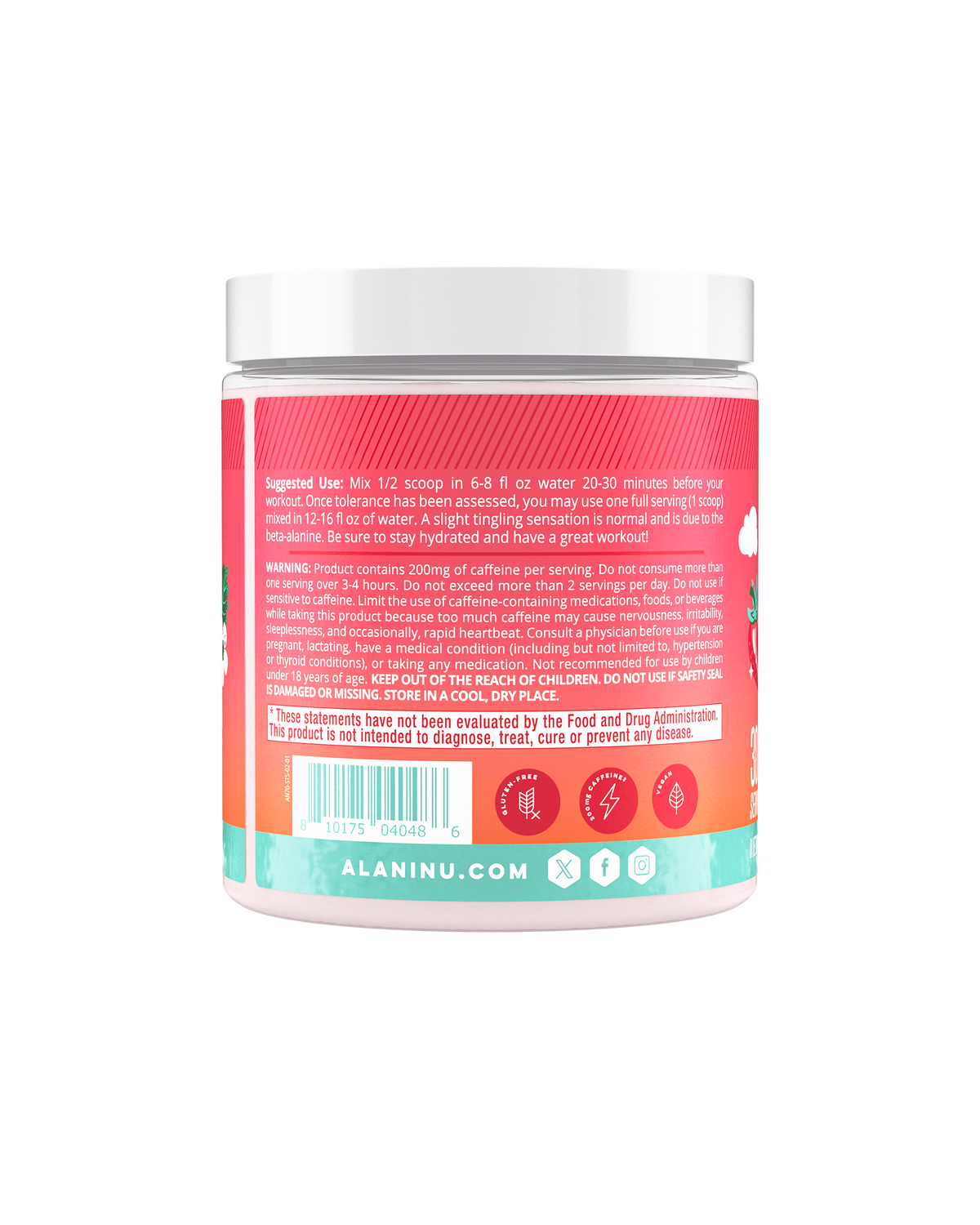 Alani Nu Pre-Workout - Strawberry Sunrise J2 - image 3