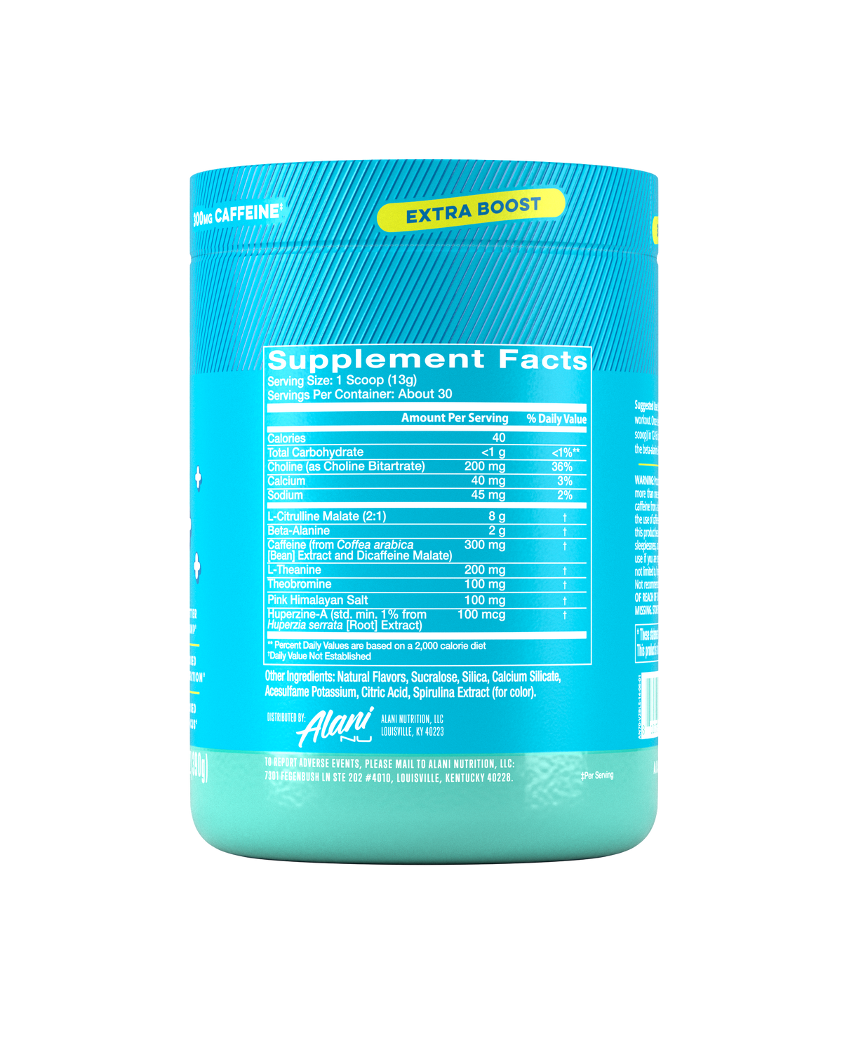 Alani Nu Pre-Workout+ - Blue Slush S3 - image 2