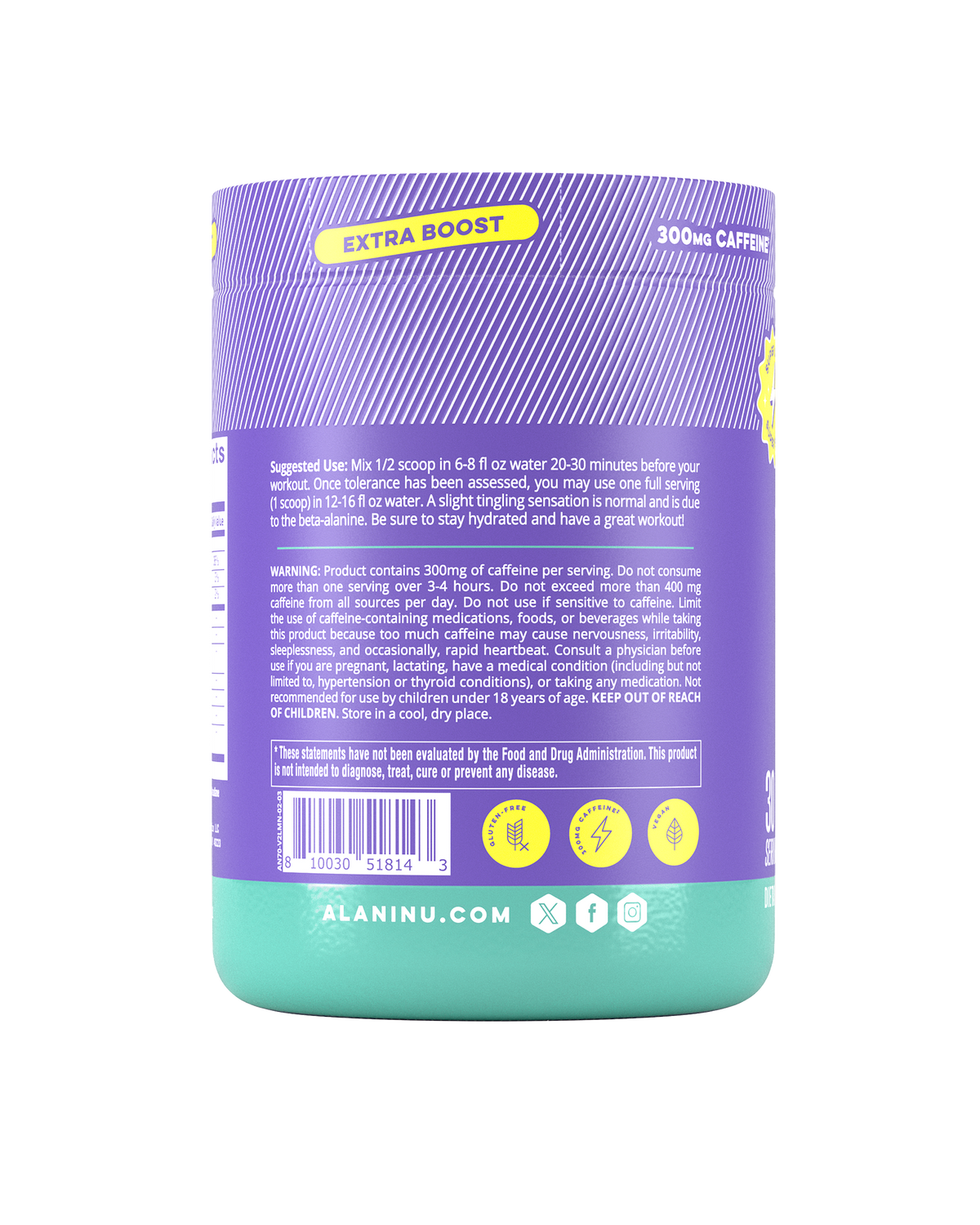Alani Nu Pre-Workout+ - Frozen Lemonade N7 - image 3