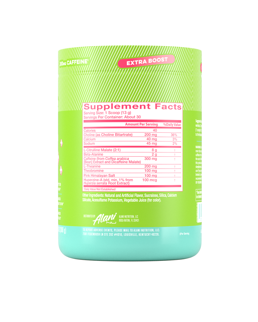 Alani Nu Pre-Workout+ - Kiwiberry U1 - image 2