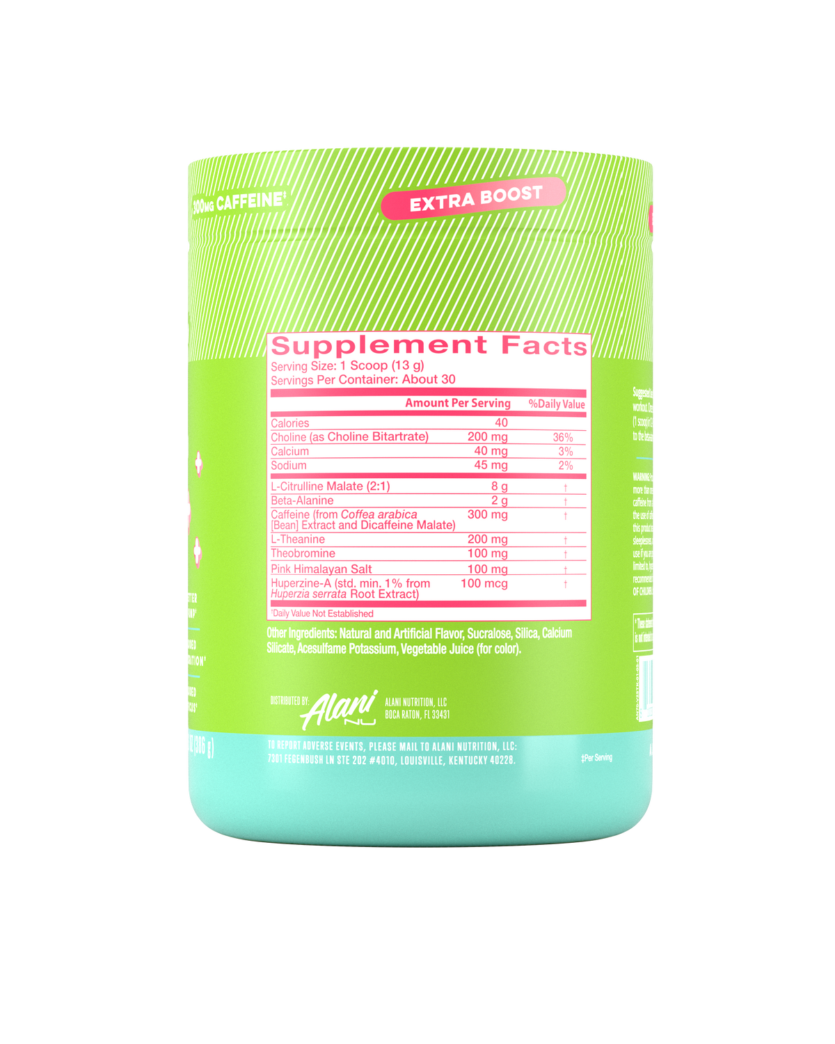 Alani Nu Pre-Workout+ - Kiwiberry U1 - image 2