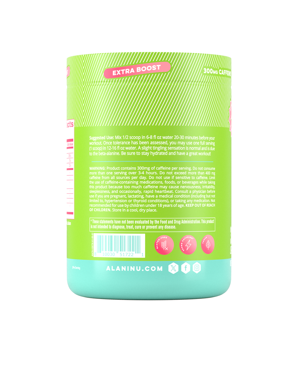 Alani Nu Pre-Workout+ - Kiwiberry U1 - image 3