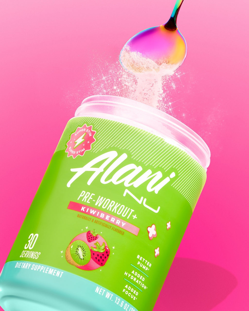Alani Nu Pre-Workout+ - Kiwiberry U1 - image 5