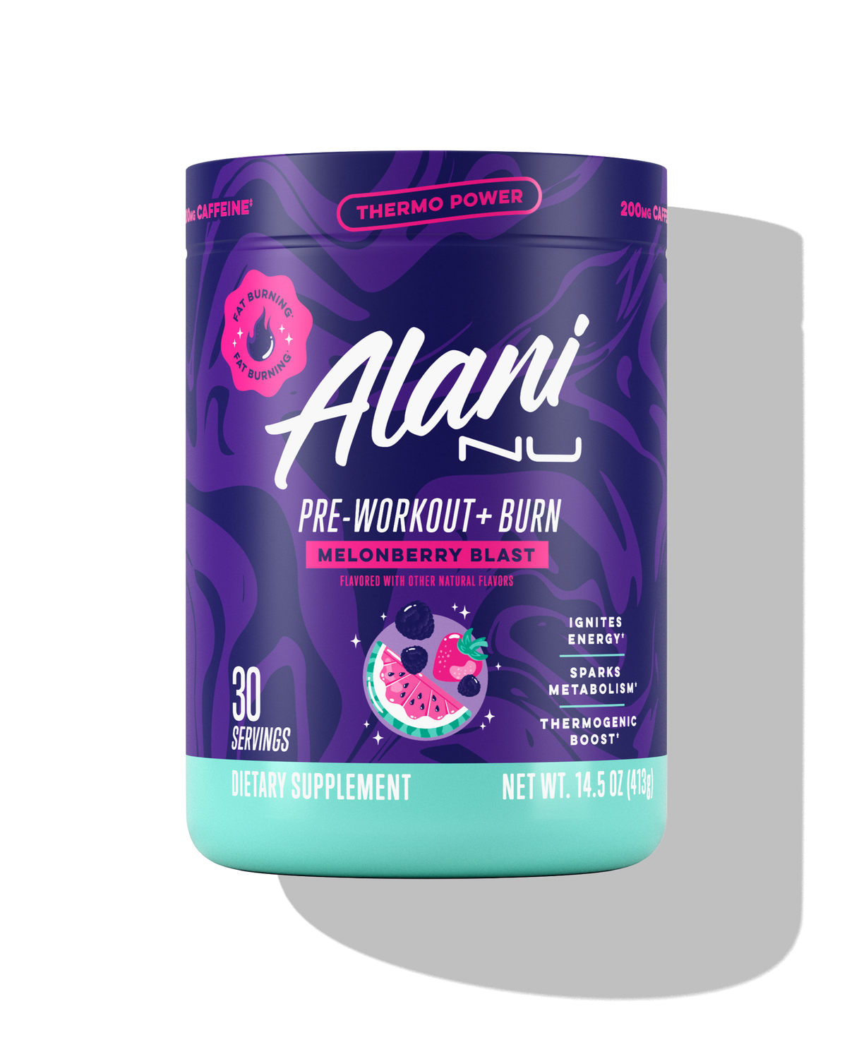 Alani Nu Pre-Workout+ Burn - Melonberry Blast L3 - image 1