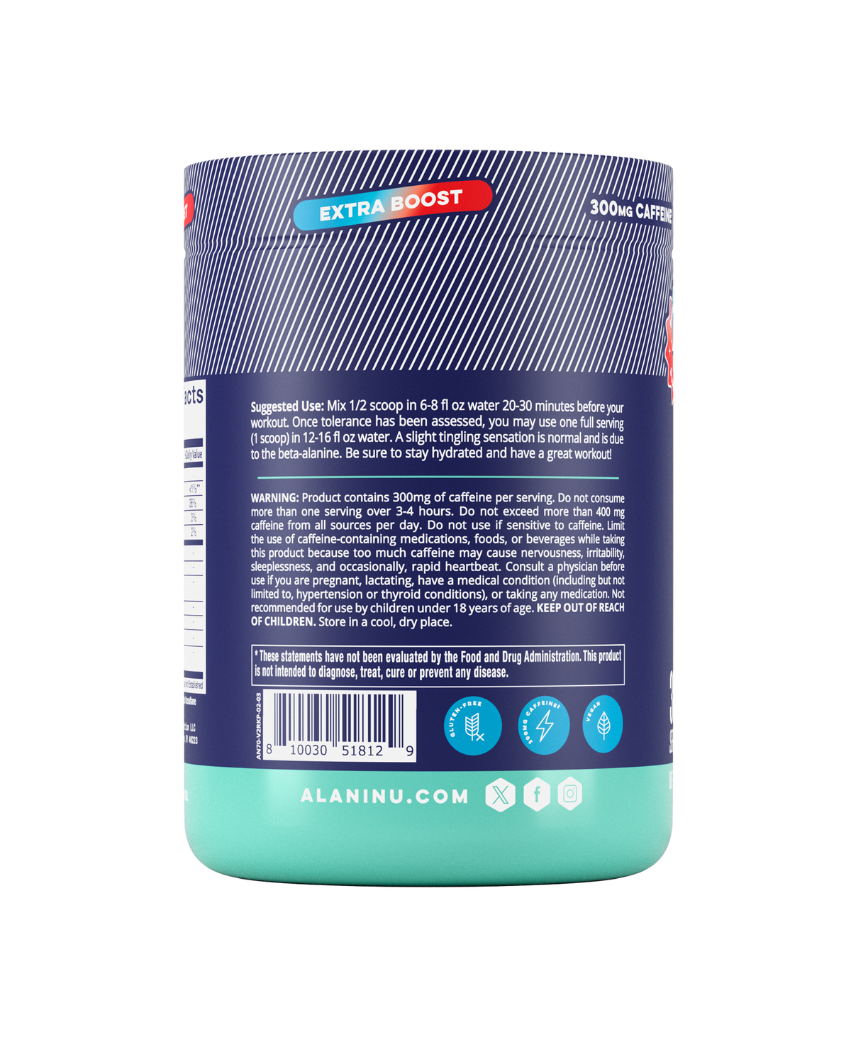 Alani Nu Pre-Workout+ - Rocket Pop V1 - image 3