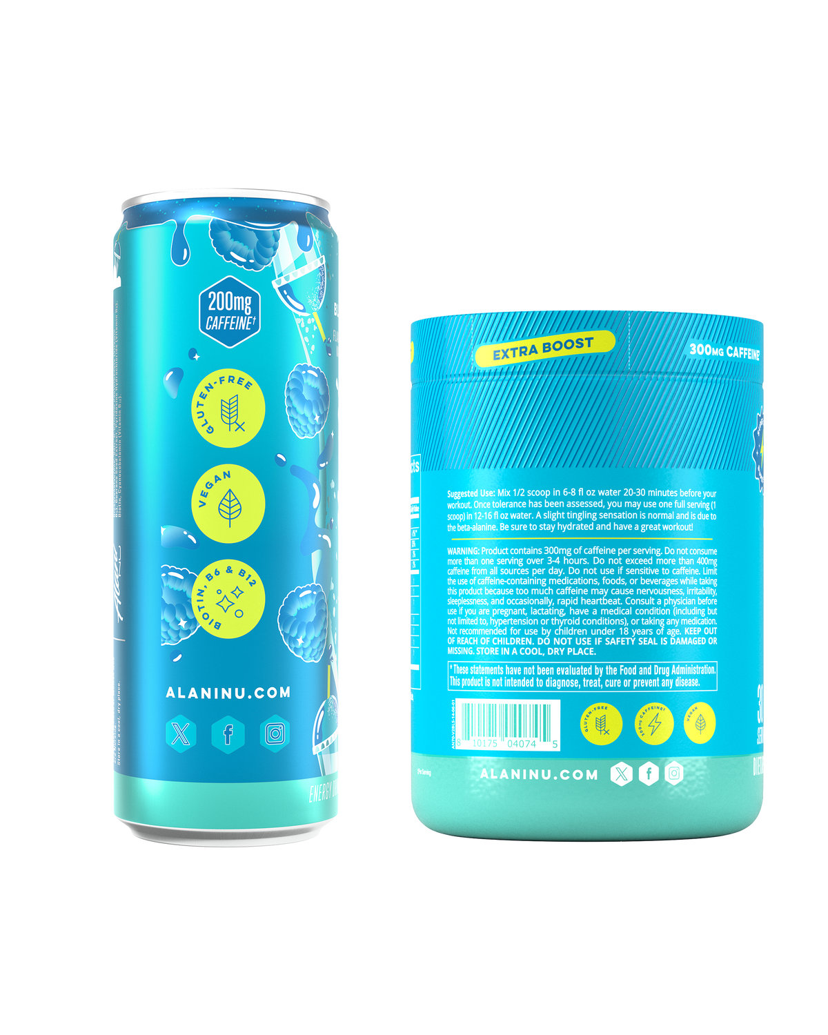 Alani Nu Energy Drink & Pre-Workout+ - Blue Slush Y8 - image 2