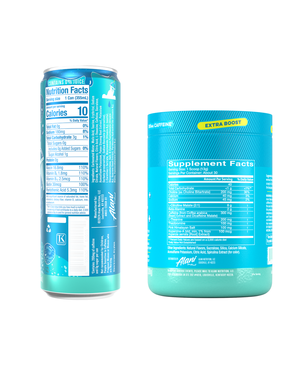 Alani Nu Energy Drink & Pre-Workout+ - Blue Slush Y8 - image 3