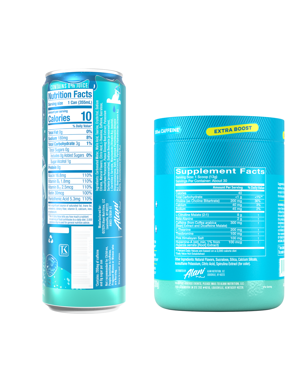 Alani Nu Energy Drink & Pre-Workout+ - Blue Slush Y8 - image 3