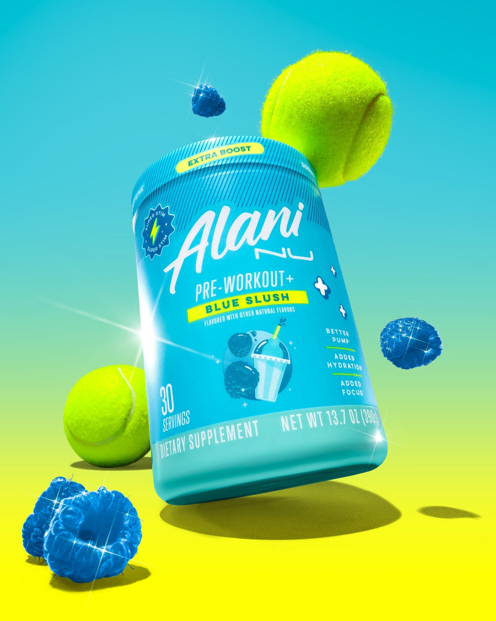 Alani Nu Energy Drink & Pre-Workout+ - Blue Slush Y8 - image 5