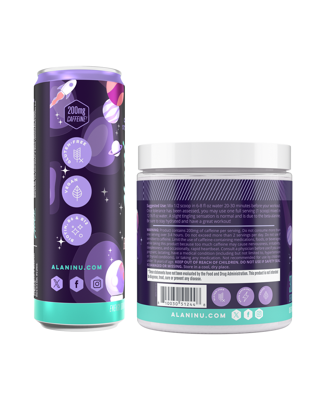 Alani Nu Energy Drink & Pre-Workout - Cosmic Stardust Q9 - image 3