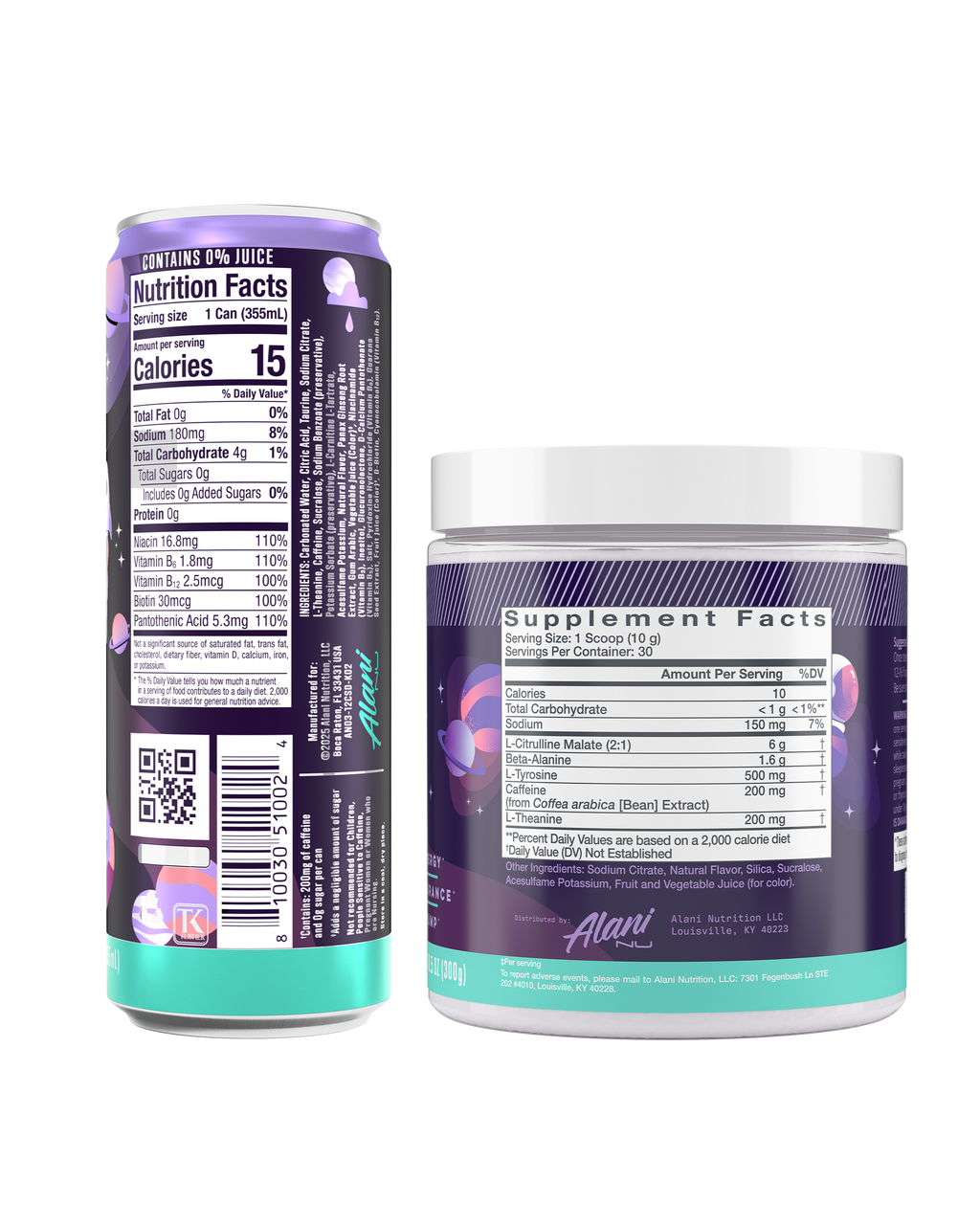 Alani Nu Energy Drink & Pre-Workout - Cosmic Stardust Q9 - image 2
