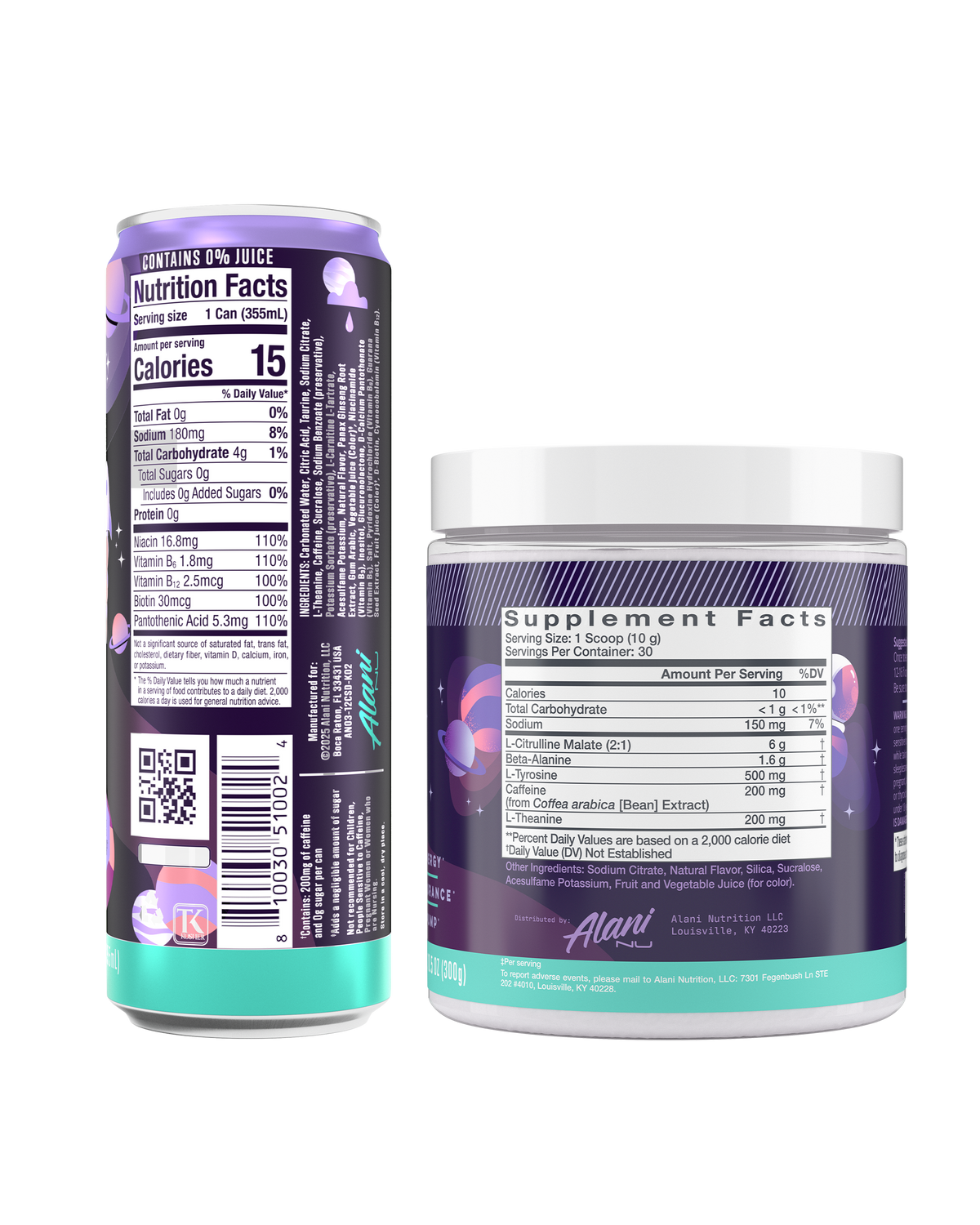 Alani Nu Energy Drink & Pre-Workout - Cosmic Stardust Q9 - image 2