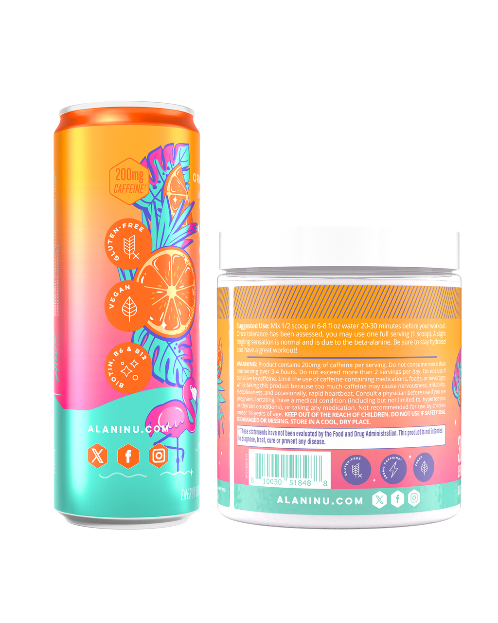 Alani Nu Energy Drink & Pre-Workout - Orange Kiss P5 - image 2