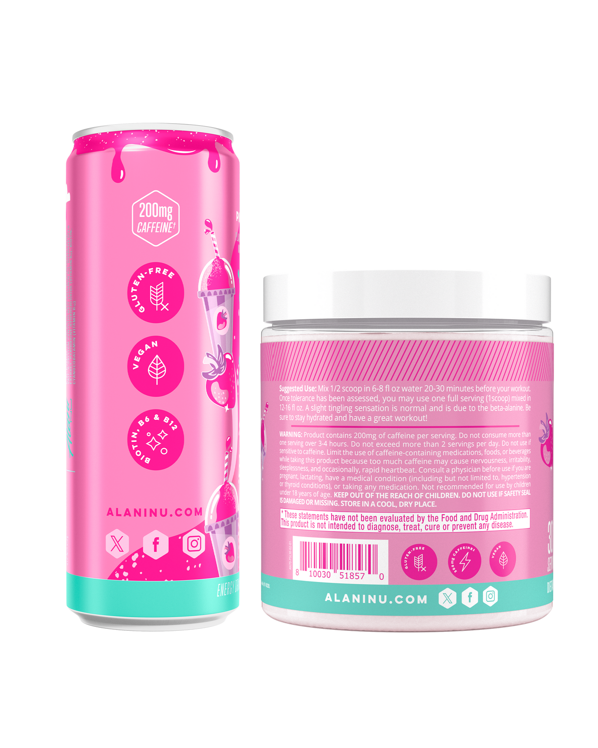 Alani Nu Energy Drink & Pre-Workout - Pink Slush P7 - image 2