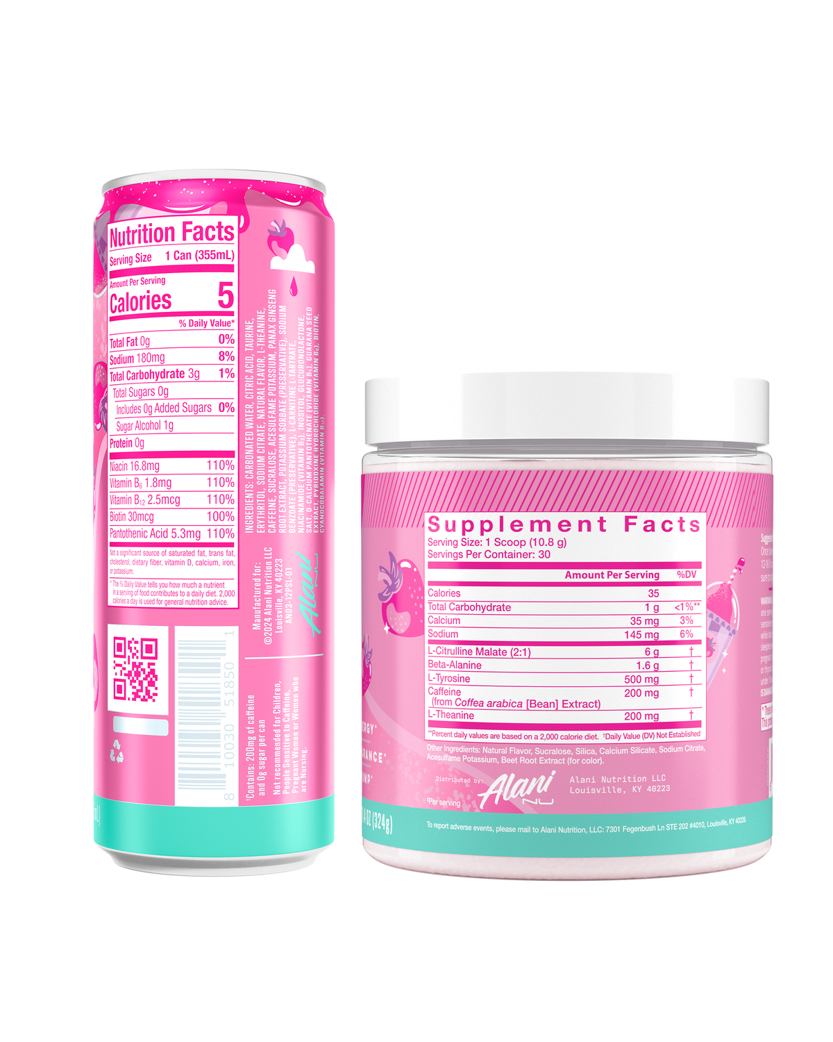 Alani Nu Energy Drink & Pre-Workout - Pink Slush P7 - image 3