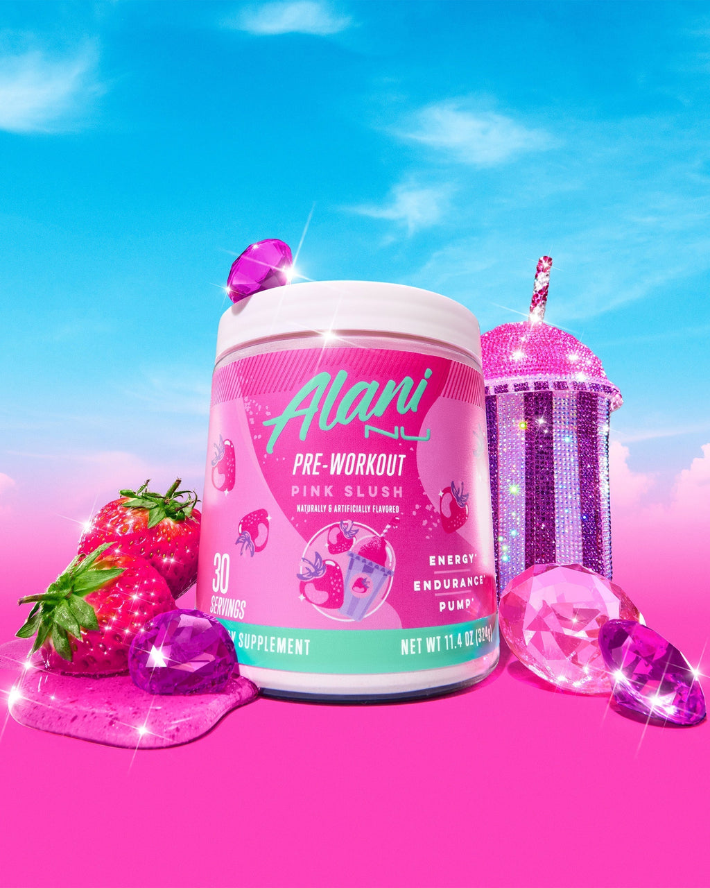 Alani Nu Energy Drink & Pre-Workout - Pink Slush P7 - image 5