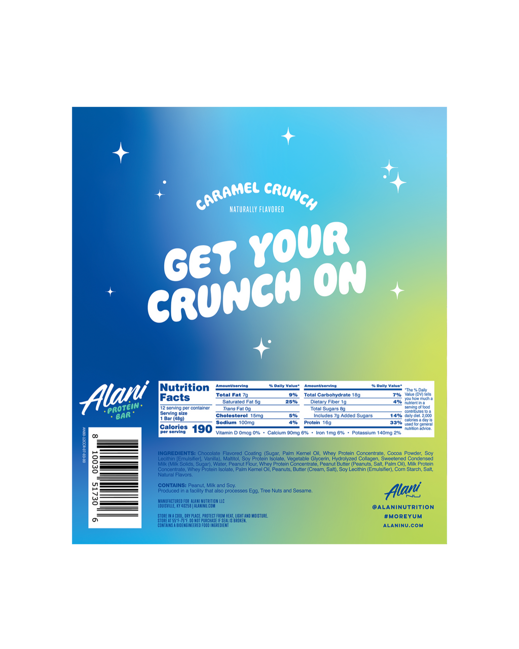 Alani Nu Protein Bar - Caramel Crunch Z6 - image 3