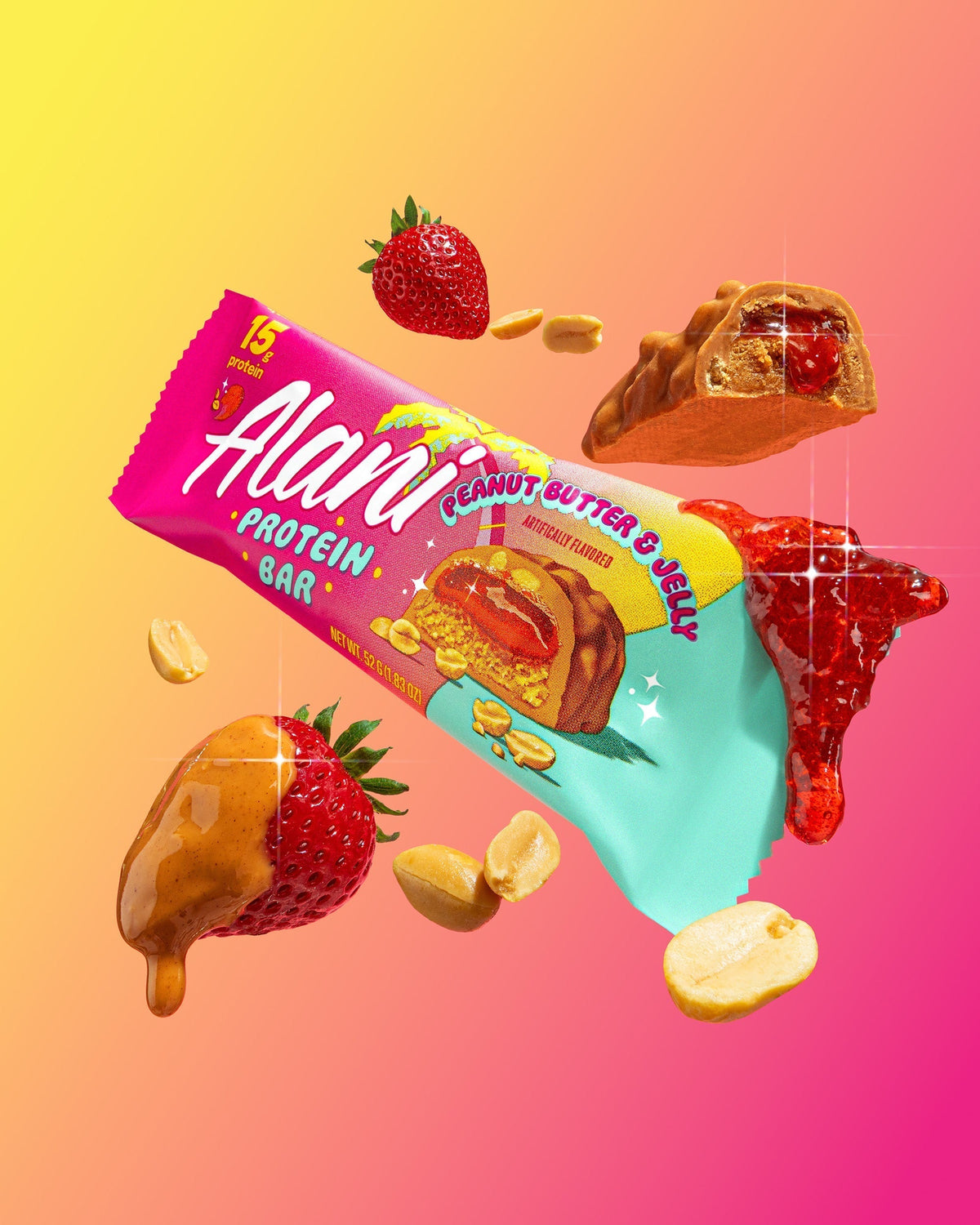 Alani Nu Protein Bar - Peanut Butter & Jelly R6 - image 5
