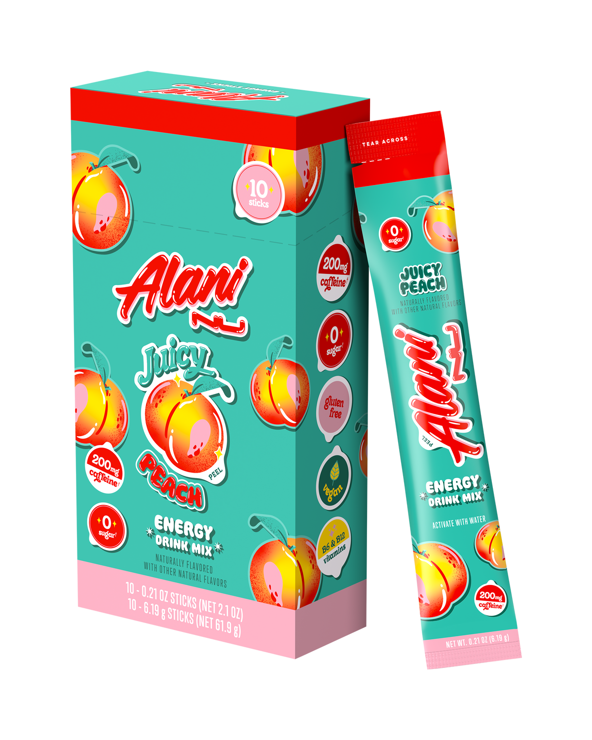 Alani Nu Energy Sticks - Juicy Peach J0 - image 2