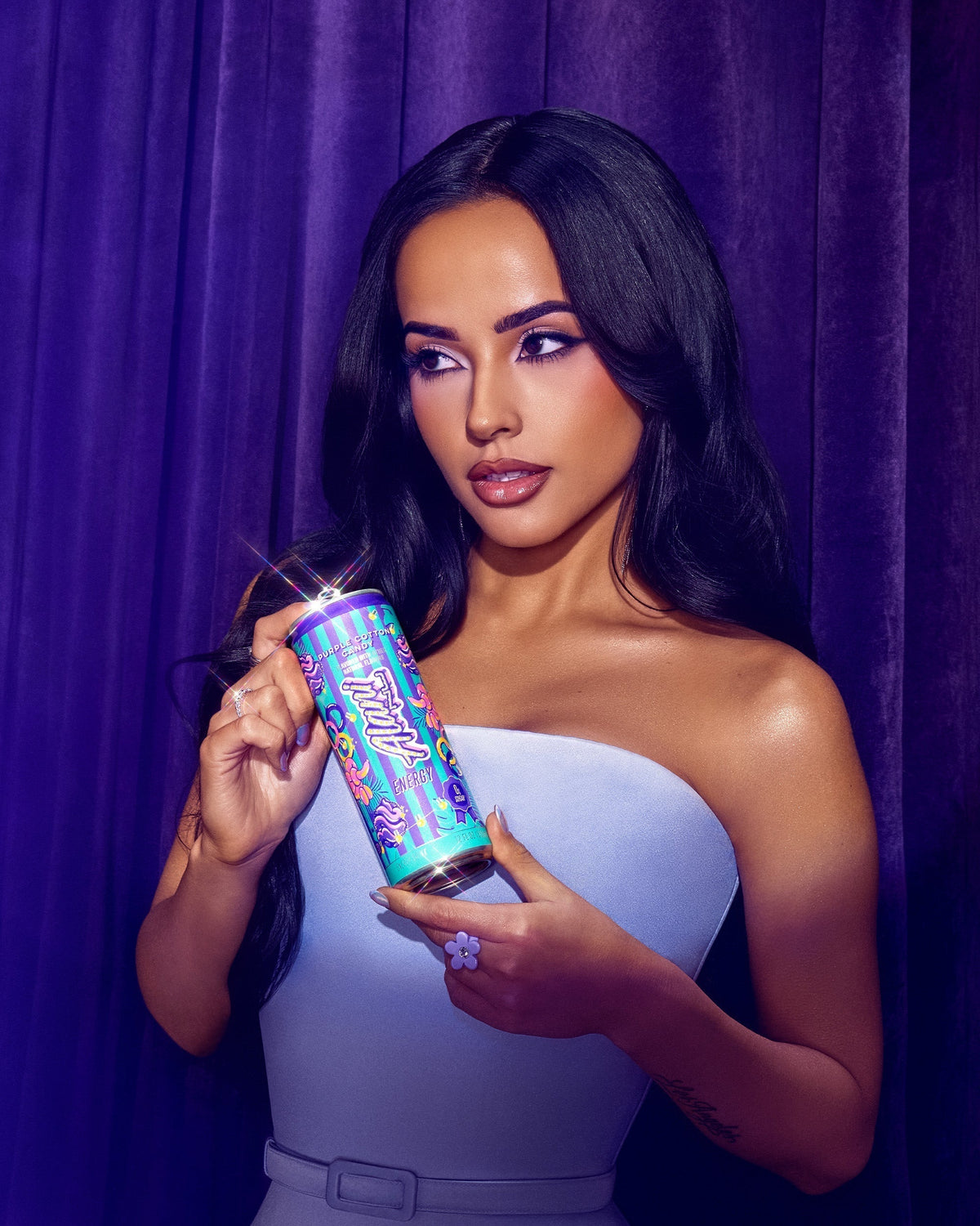 Alani Nu Energy Drink - Purple Cotton Candy V7 - image 4