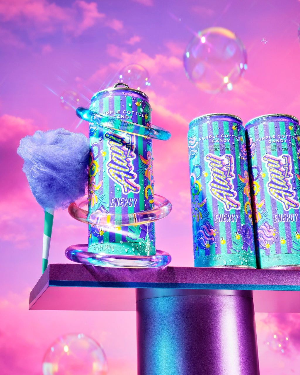 Alani Nu Energy Drink - Purple Cotton Candy V7 - image 5