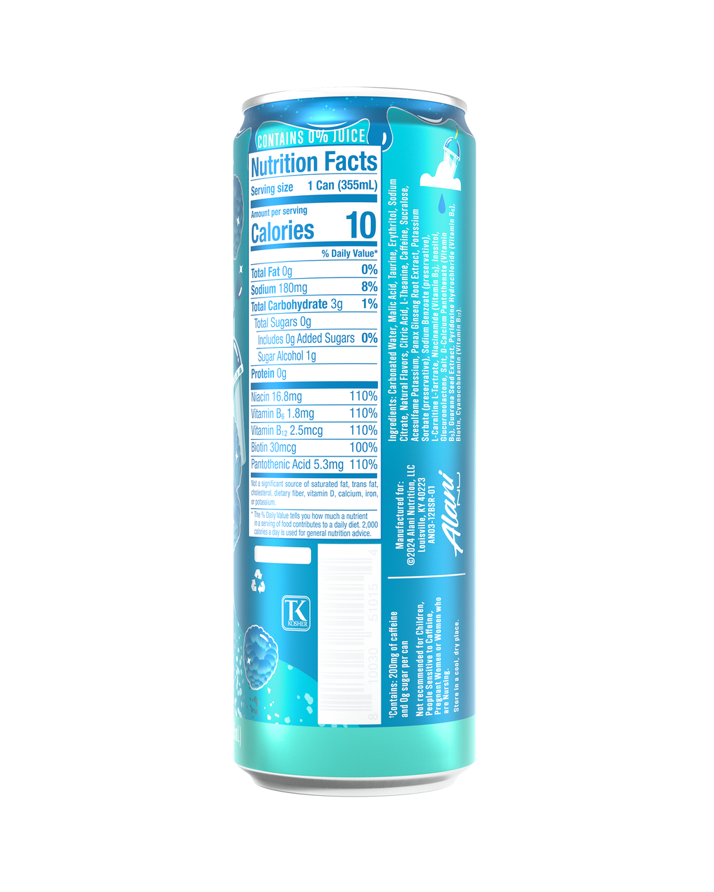 Alani Nu Energy Drink - Blue Slush T7 - image 3