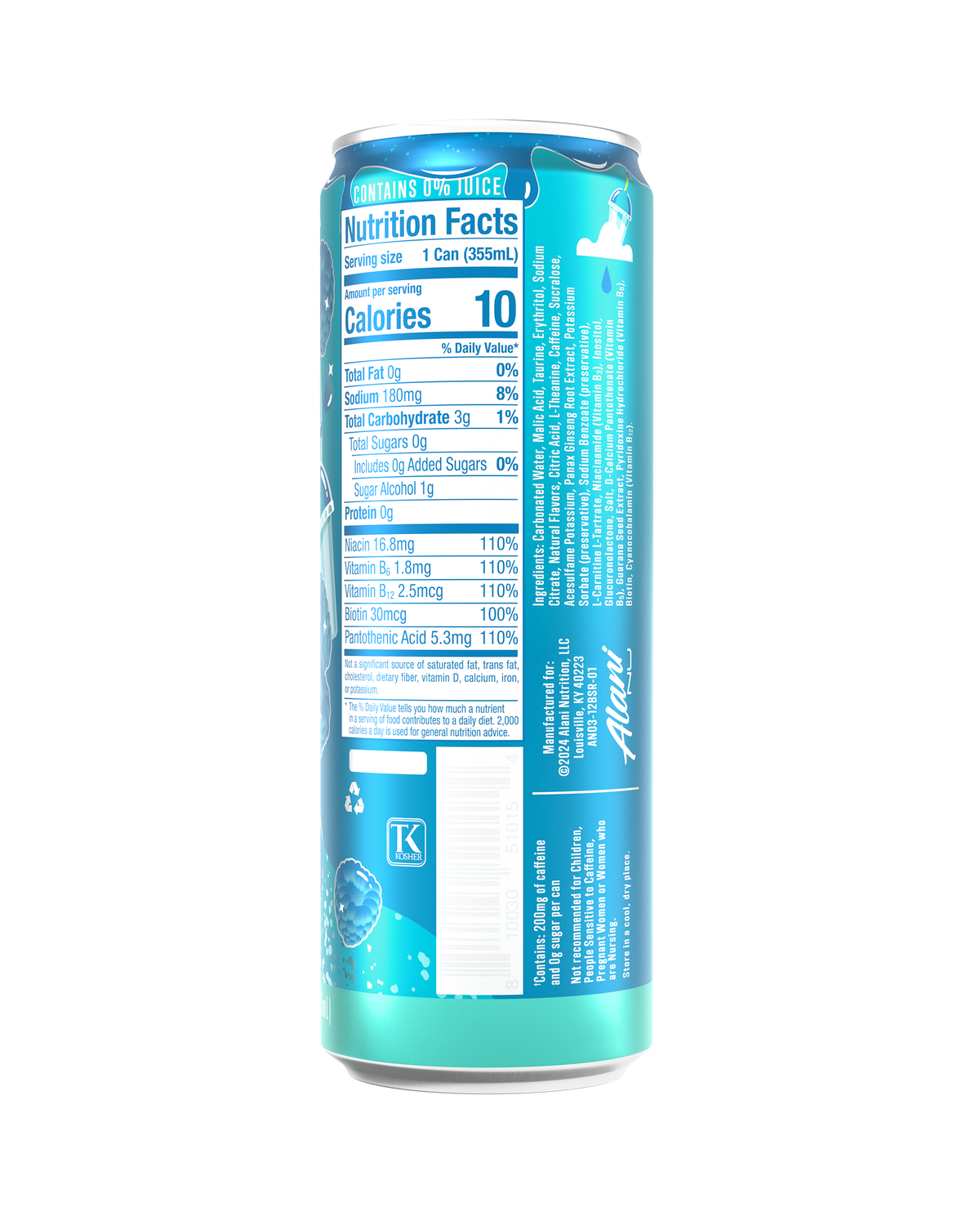 Alani Nu Energy Drink - Blue Slush T7 - image 3