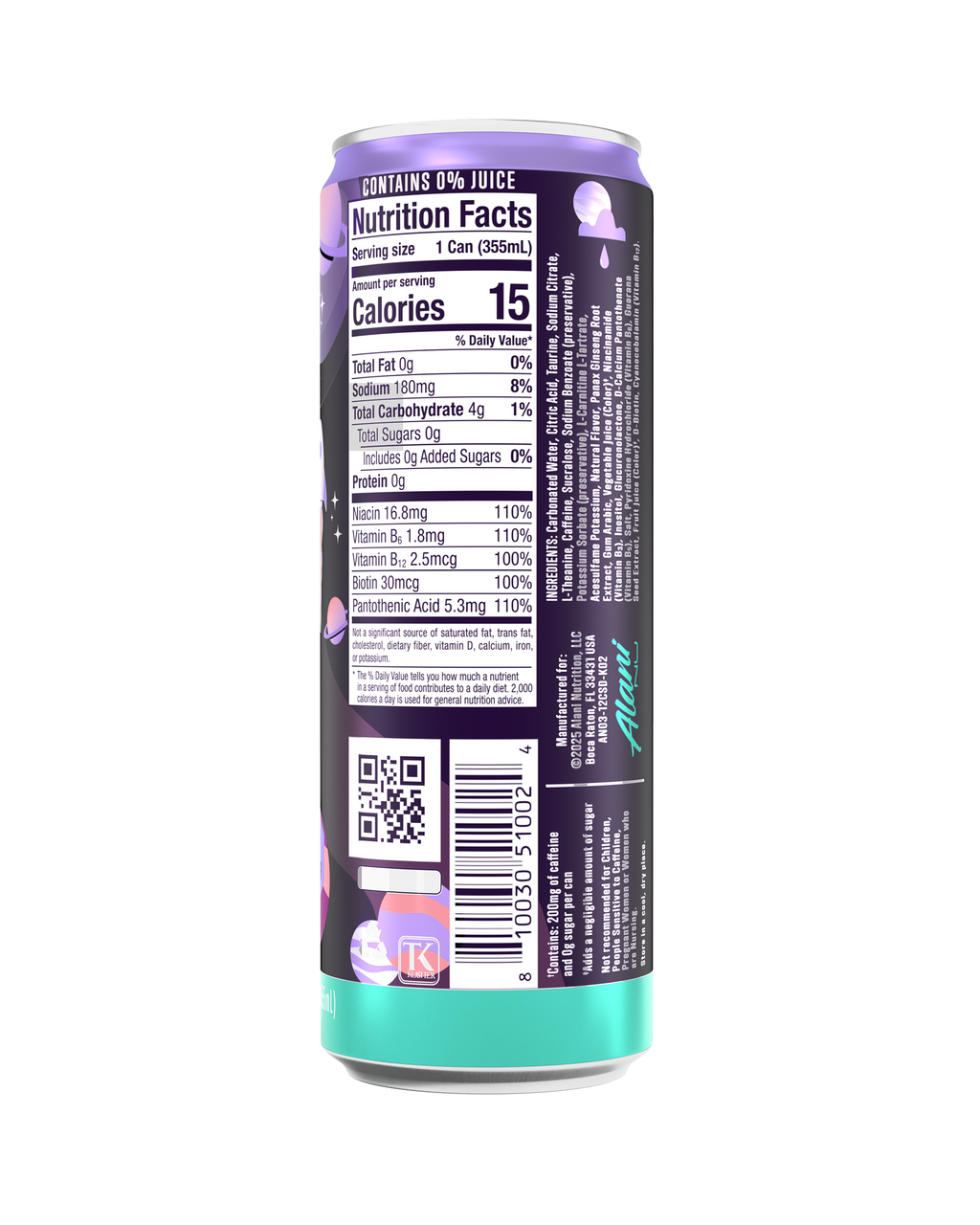 Alani Nu Energy Drink - Cosmic Stardust A5 - image 3