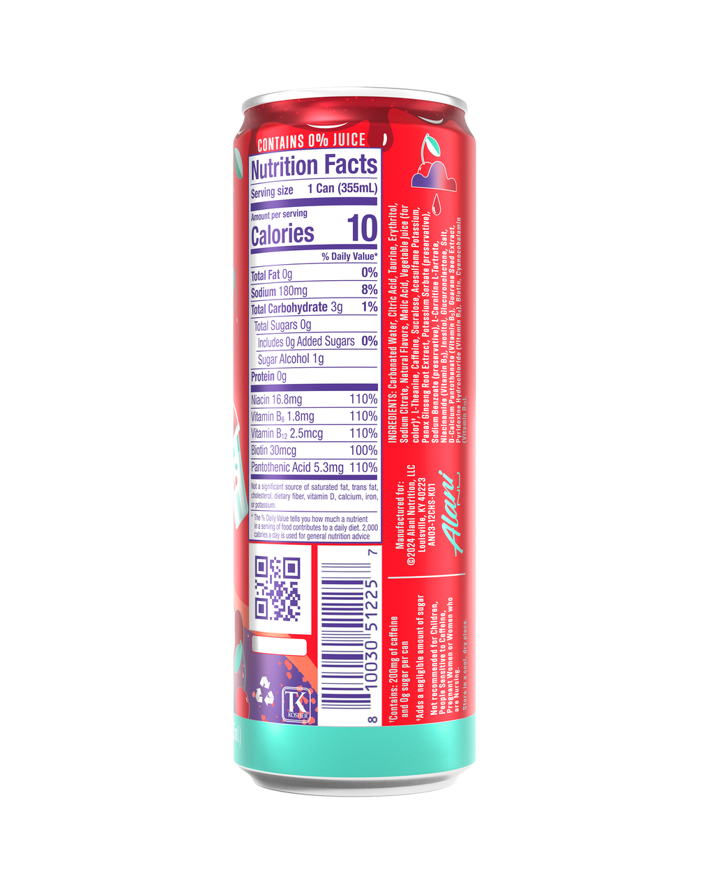 Alani Nu Energy Drink - Cherry Slush I0 - image 3