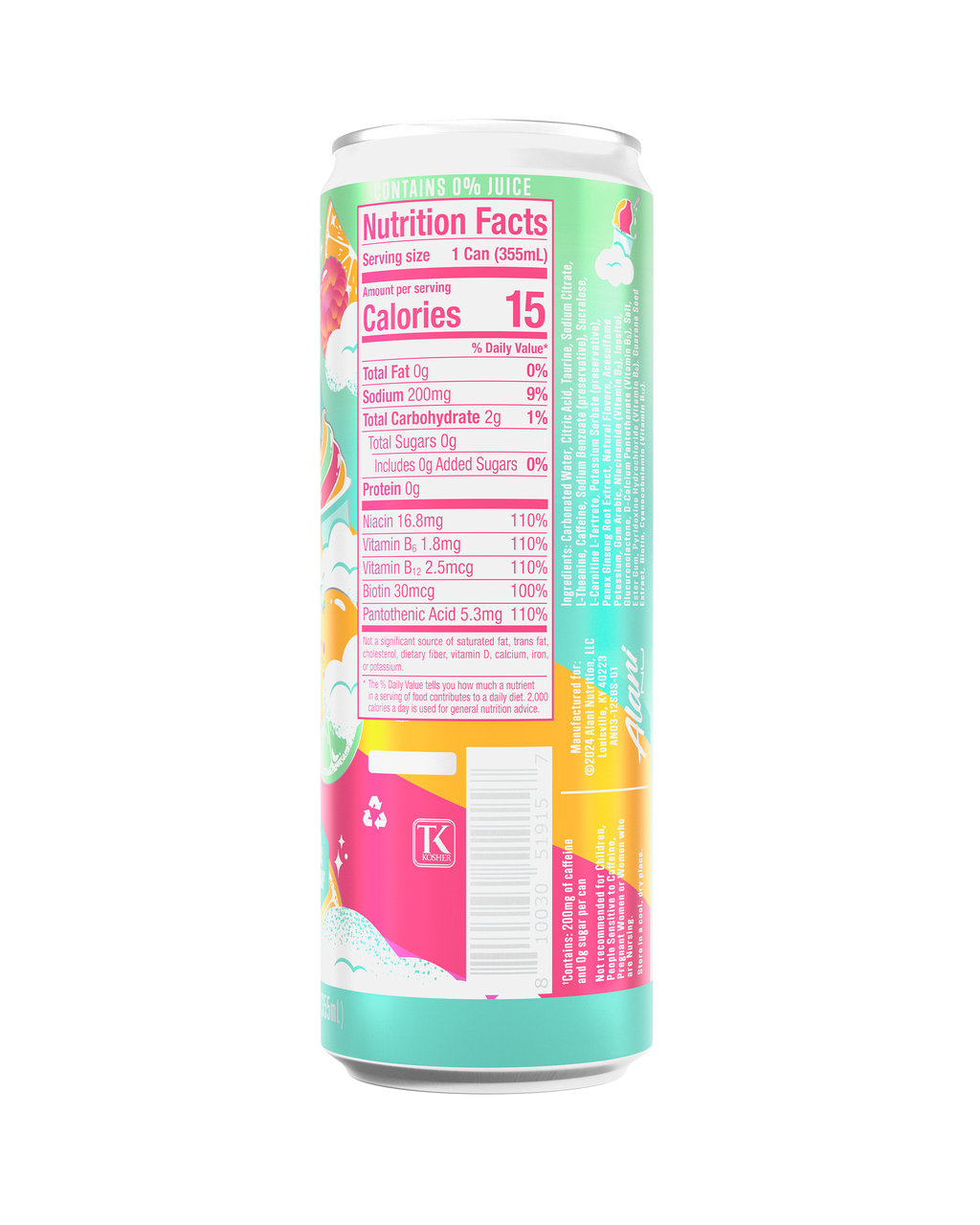 Alani Nu Energy Drink - Sherbet Swirl X0 - image 3